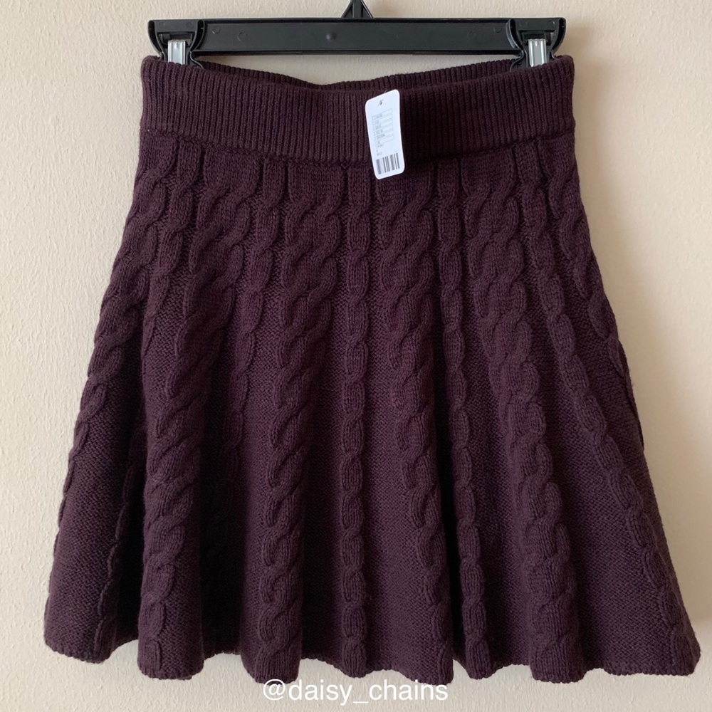 Kimchi Blue Cable Knit Sweater Skirt